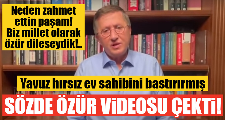 Lütfü Türkkan yalan ve iftira ile kurtulamayınca sözde özür videosu çekti