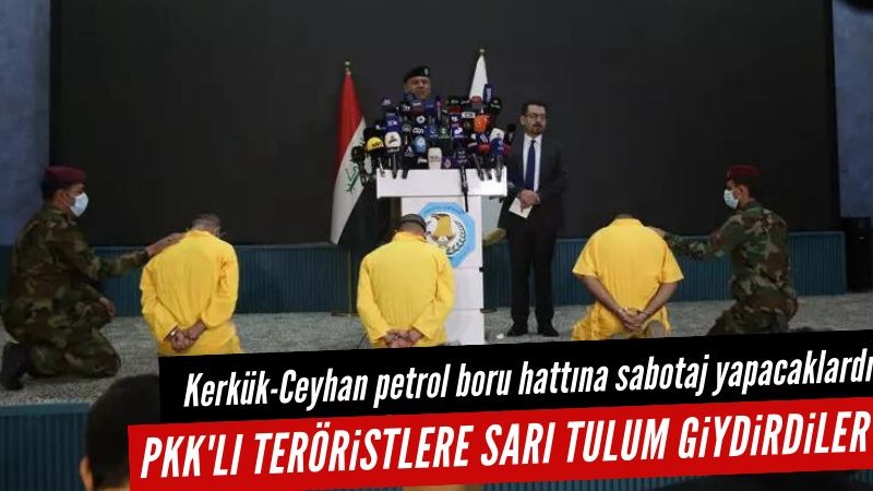 Türkiye ile anlaşmışlardı: PKK'lı teröristlere sarı tulum giydirdiler