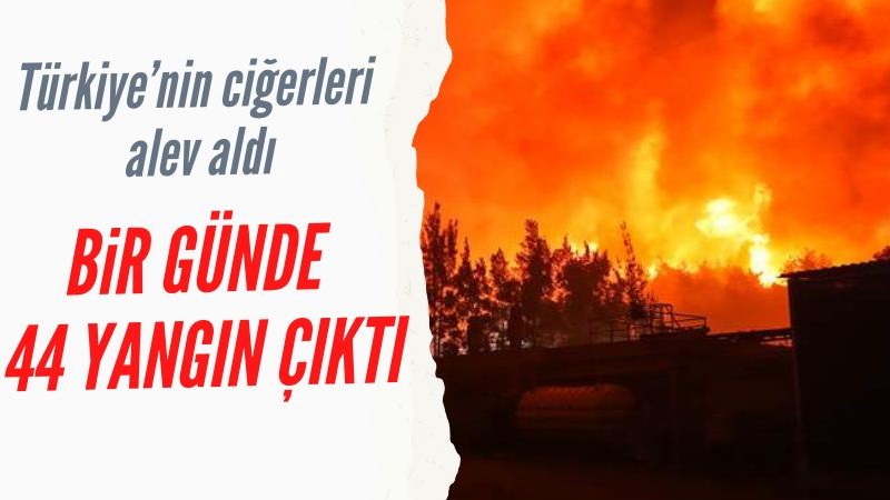 Bakan Yumaklı: Türkiye genelinde 44 adet yangın çıktı