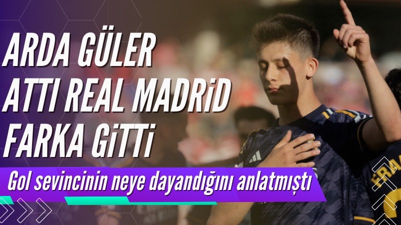 Granada'yı yenen Real Madrid'in bir golünü Arda Güler attı