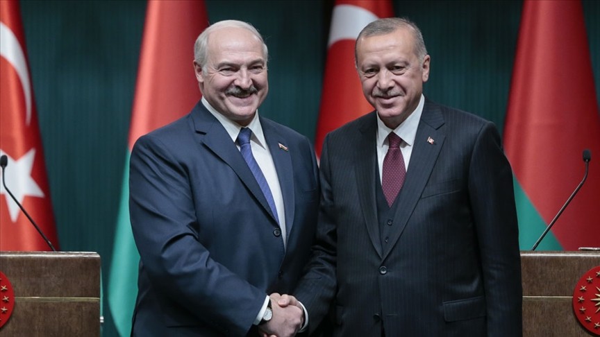 Cumhurbaşkanı Erdoğan, Belarus Devlet Başkanı ile bir araya geldi