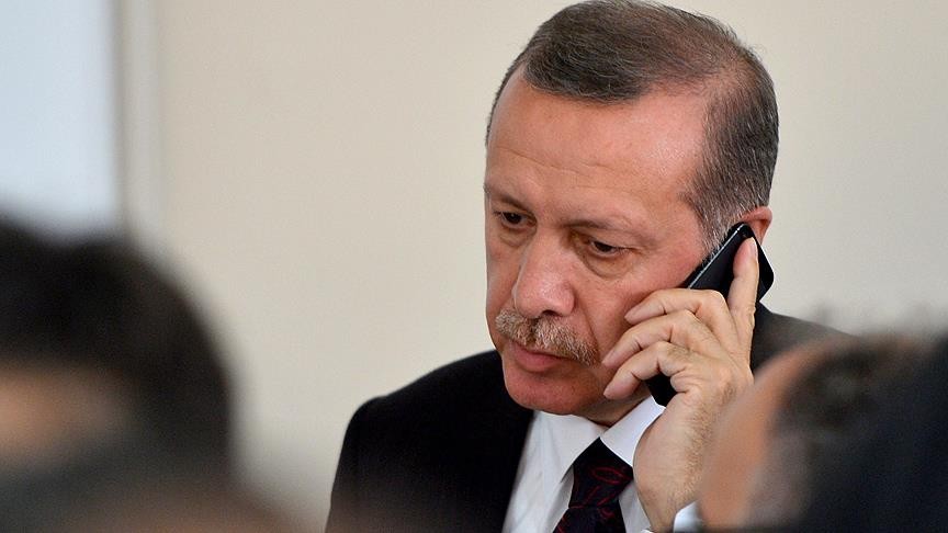 Cumhurbaşkanı Erdoğan'dan A Milli Futbol Takımı'na tebrik telefonu