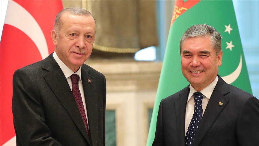 Başkan Erdoğan Türkmenistan lideri ile görüştü