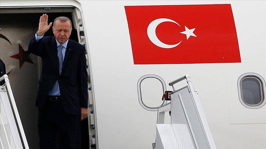 Cumhurbaşkanı Recep Tayyip  Erdoğan, Kazakistan'a gitti