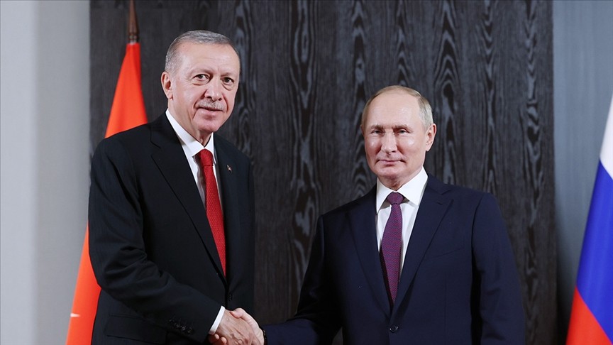 Putin ile Cumhurbaşkanı Erdoğan görüştü