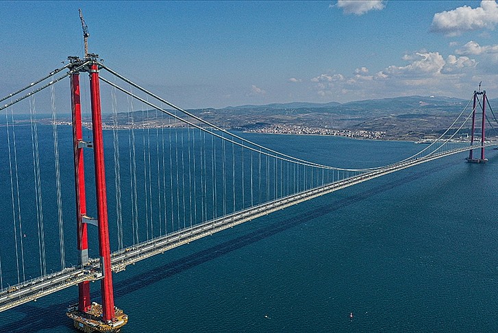 Çanakkale Köprüsü'ne Avrupa'dan ödül