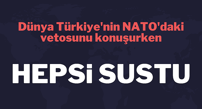 Dünya Türkiye'nin NATO'daki vetosunu konuşurken