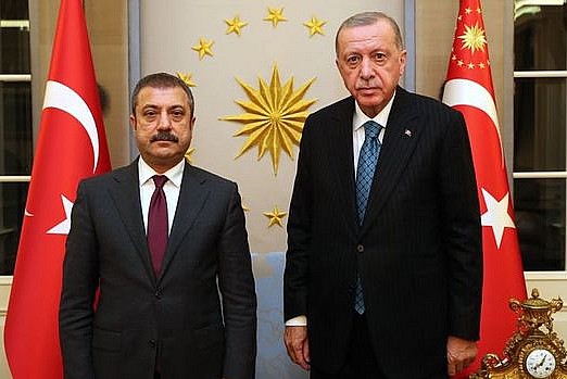 Erdoğan Şahap Kavcıoğlu'yla görüştü