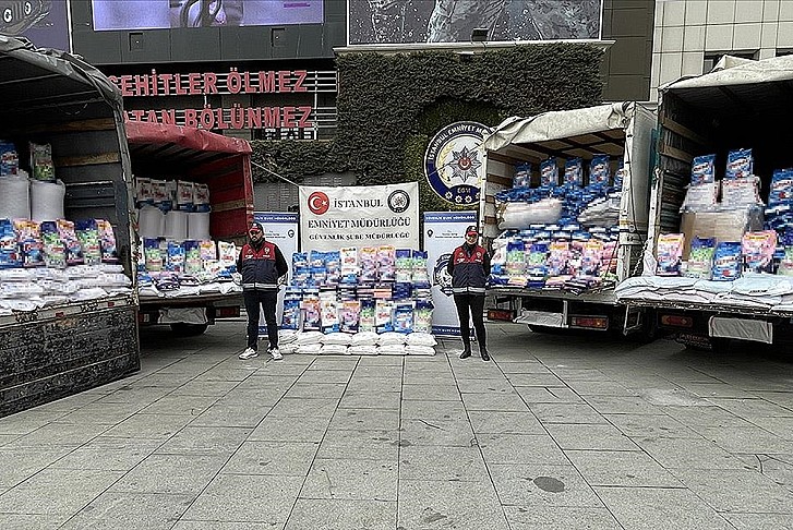 İstanbul'da 38,5 ton sahte deterjan ele geçirildi