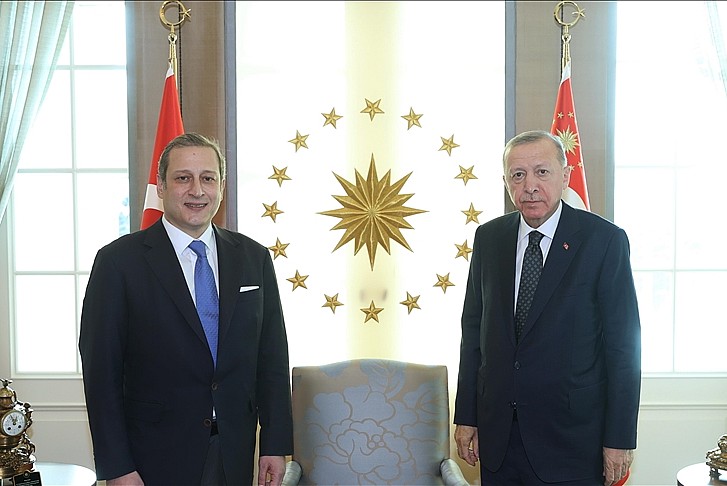 Erdoğan, Burak Elmas'ı kabul etti