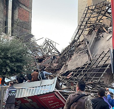 İşte Malatya'daki binanın çökme anı