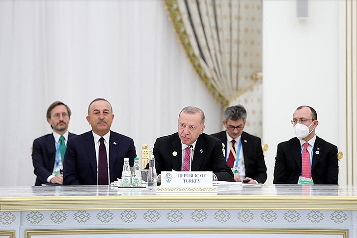Erdoğan'dan Türkmenistan'da KKTC çağrısı