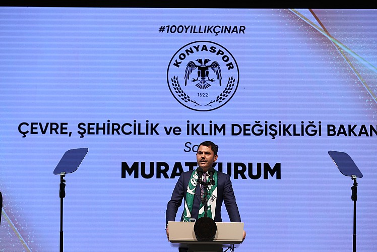 Bakan Kurum: Konyaspor'un hayali de rüyası da kanatları da var
