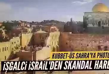 İsrail'den skandal hareket! Fotoğraftan Kubbet-üs Sahra'yı sildiler