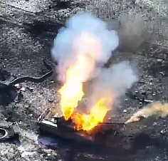 Rus tankına dronlu suikast