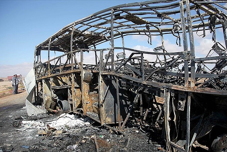 Bulgaristan'da trafik kazasında 46 kişi yanarak öldü