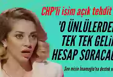 CHP'li Feyza Altun'dan açık tehdit