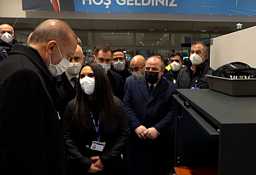 Erdoğan yerli X-ray bagaj kontrol cihazını inceledi