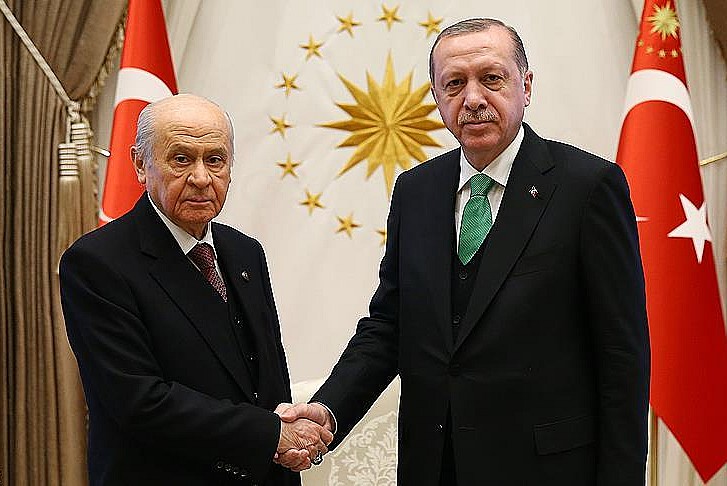 Erdoğan - Bahçeli görüşmesi başladı