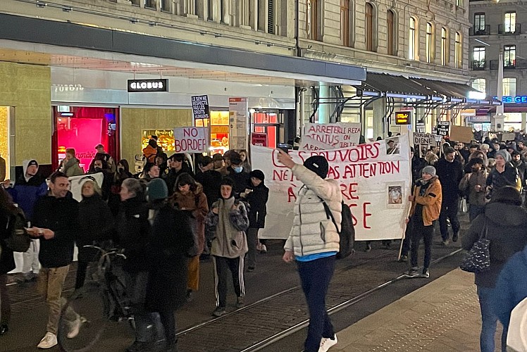 İsviçre'de intihar eden göçmen için protesto düzenlendi